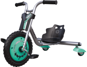 Razor RipRider 360 Mini Tricycle – Teal, 360° Caster Wheels, Ages 3+, Durable Steel Frame, Easy Drifting