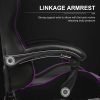 GTPLAYER Gaming Chair, Computer Chair with Footrest and Lumbar Support, Height Adjustable Game Chair with 360  -Swivel Seat and Headrest and for Office or Gaming (White) - Image 6