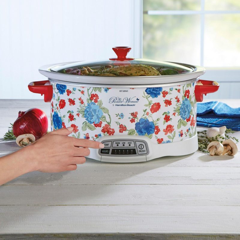The Pioneer Woman Classic Charm 7-qt Programmable Slow Cooker by Hamilton Beach - Image 3