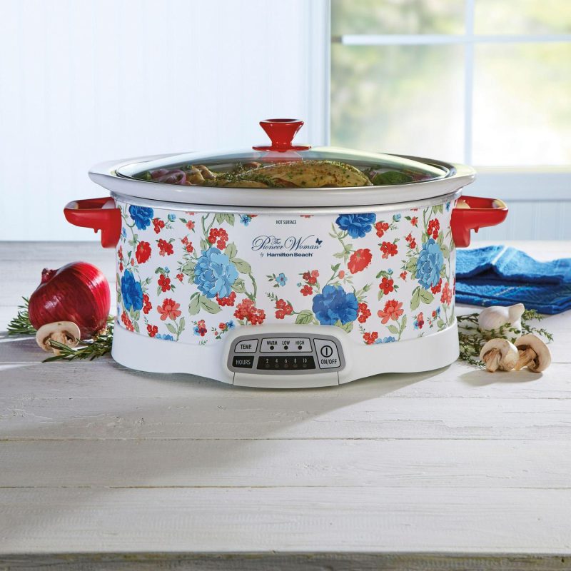 The Pioneer Woman Classic Charm 7-qt Programmable Slow Cooker by Hamilton Beach - Image 4