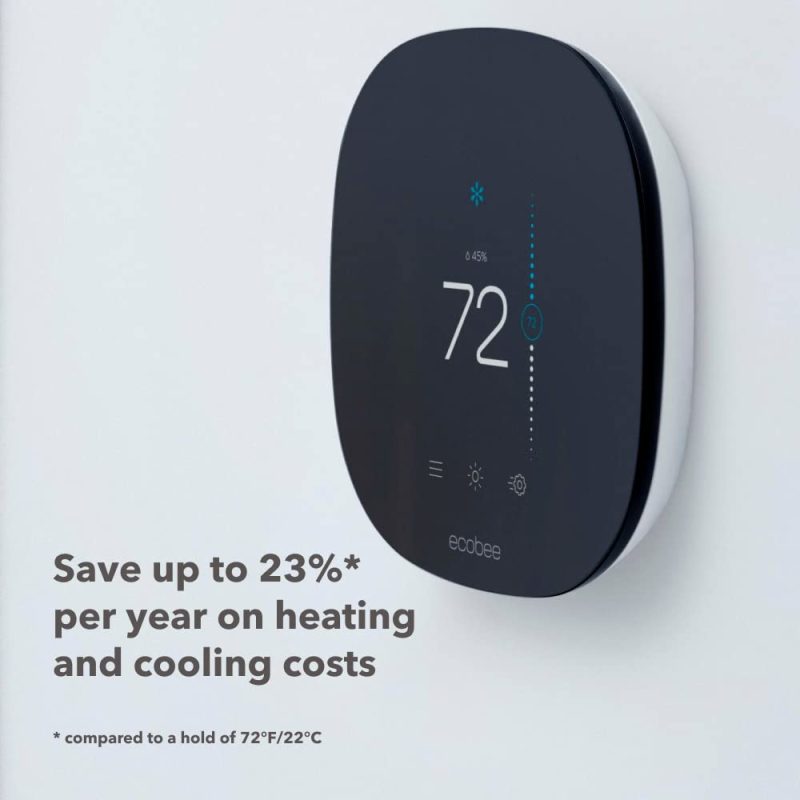 ecobee3 Lite Smart Thermostat – Programmable Wifi Thermostat – Works with Siri, Alexa, Google Assistant – Energy Star Certified – DIY Install, Black - Image 5