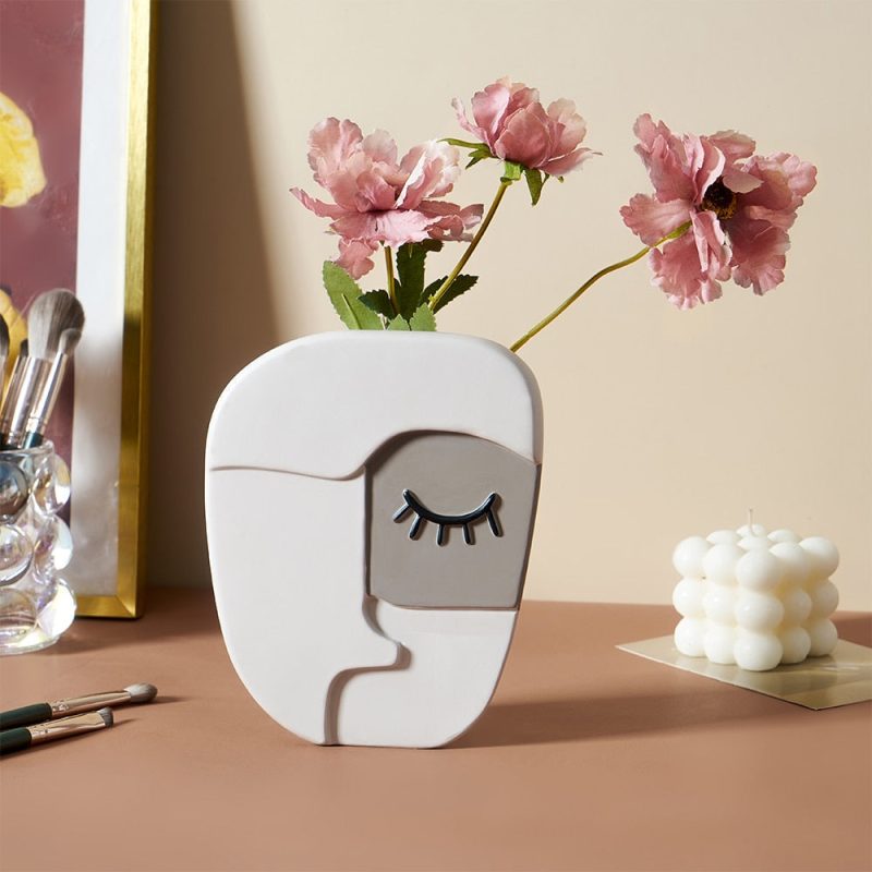 Abstract Art Face Vase - Image 5