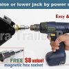 Set 4 Libra 24′′ 6000lbs RV Trailer Stabilizer Leveling Scissor Jacks w/ Dual Power Drill sockets & mounting Hardware Set - Image 5