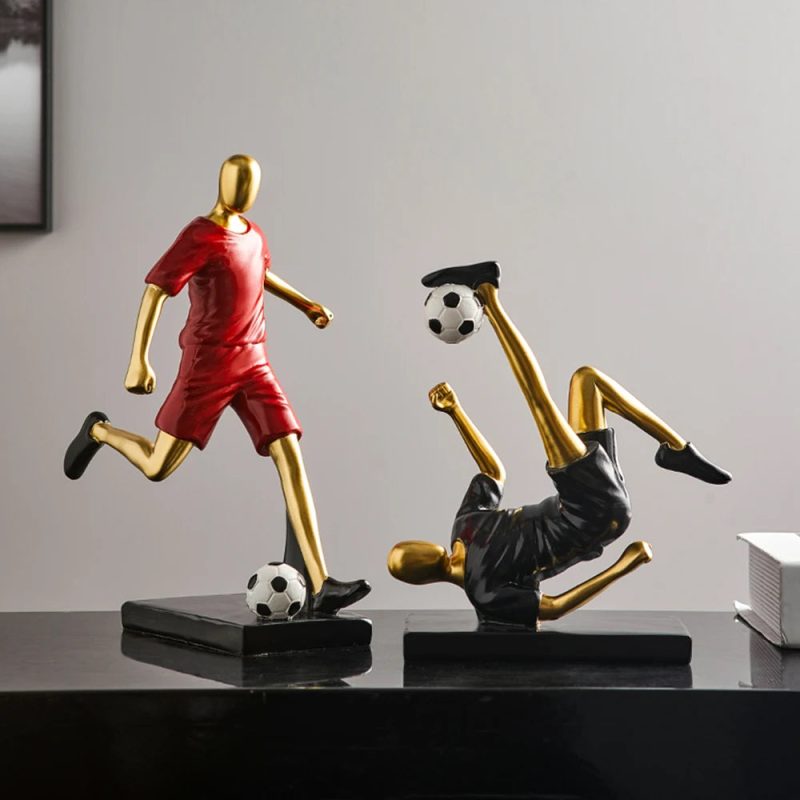 Abstract Football Player Figurine - Image 14