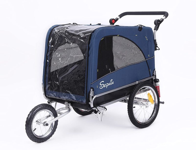 3 in 1 Luxury Large Sized Bike Trailer Bicycle Pet Trailer/Jogger/Dog Cage with Suspension 10308 - Image 7