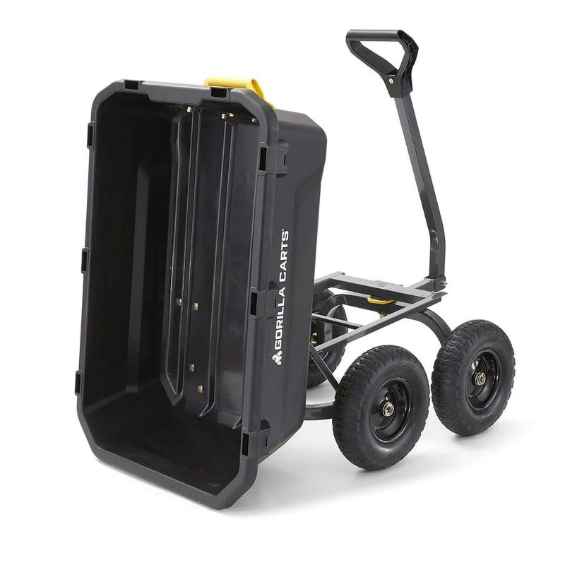 Gorilla Carts 7-cu ft Poly Yard Cart | GCG-7 - MadeInUSA - Image 3