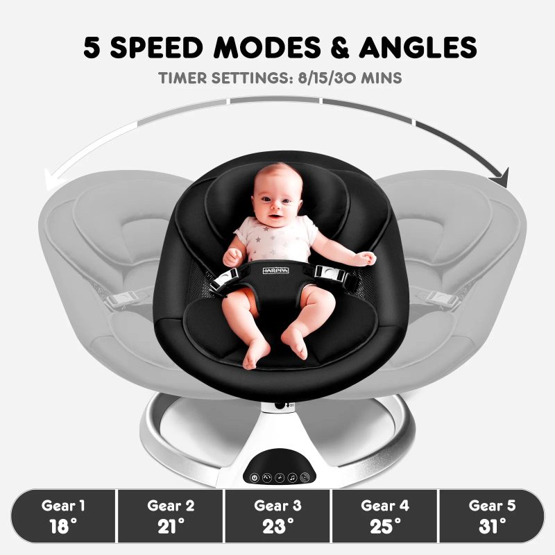HARPPA Weddell | Electric Baby Swing - Image 10
