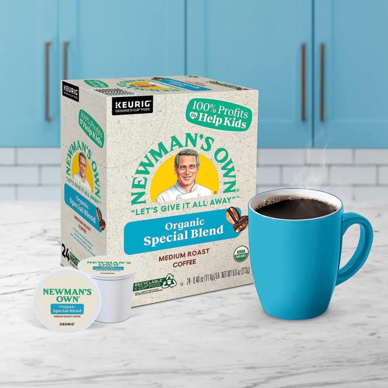 Newman’s Own Organics Medium Roast Coffee K-Cup Pods, 96 Count, USDA Organic, Fair Trade Certified - Image 2