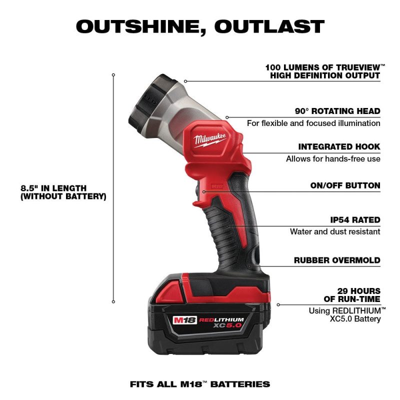 18V M18 FUEL Lithium-Ion Brushless Cordless 7-Tool Combo Kit 5.0 Ah - Image 15