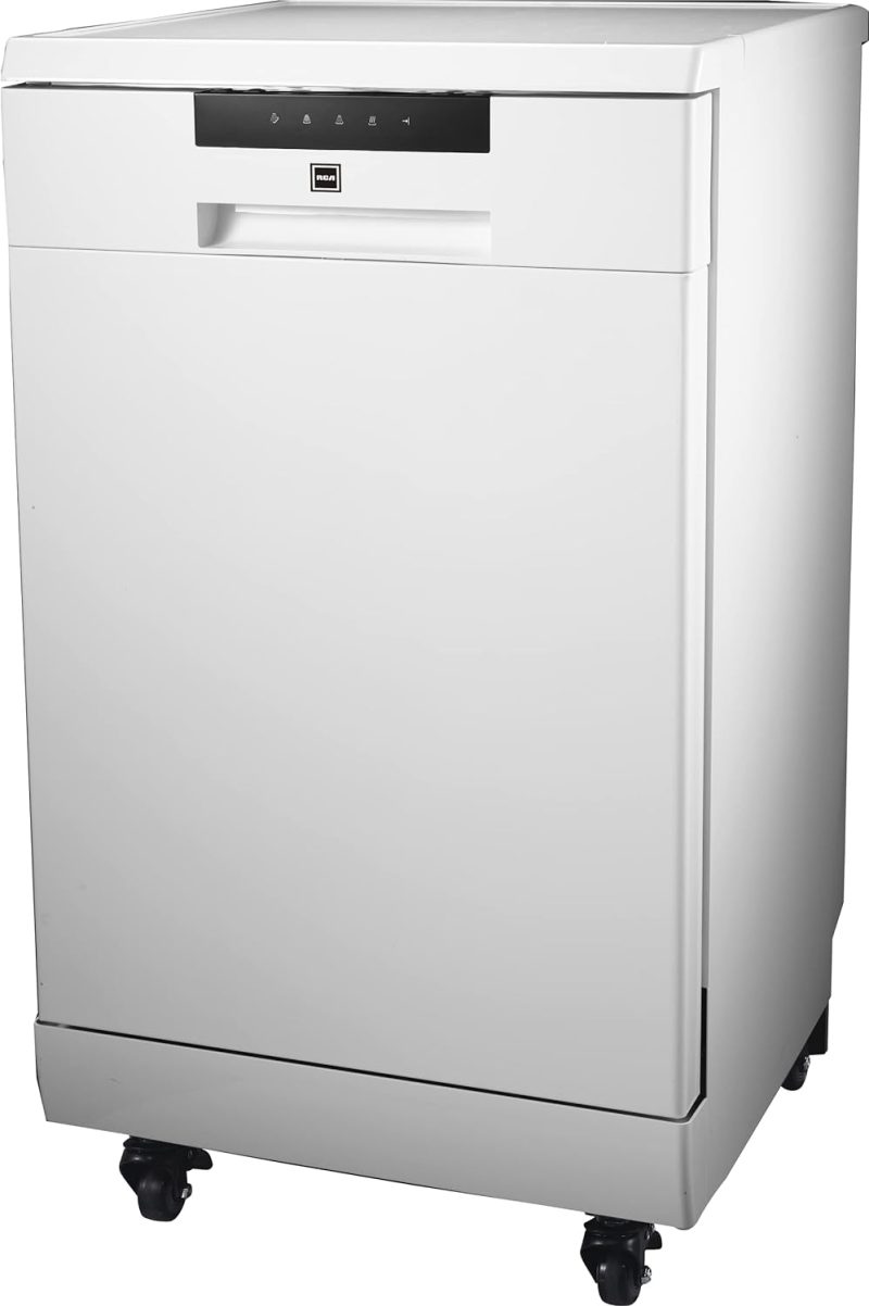 Portable Dishwasher, 18in Wide, 8 Place Settings Capacity, White - Image 3