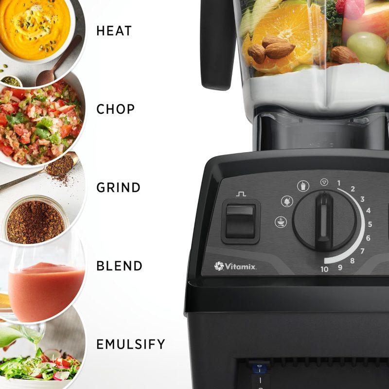 Vitamix Explorian Blender, Professional-Grade, 64 oz. Low-Profile Container, Black - Image 5