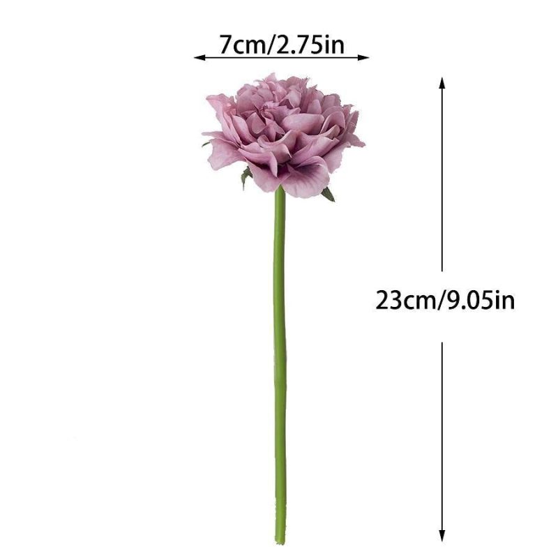5-Pack Silk Faux Roses Artificial Flowers - Image 3
