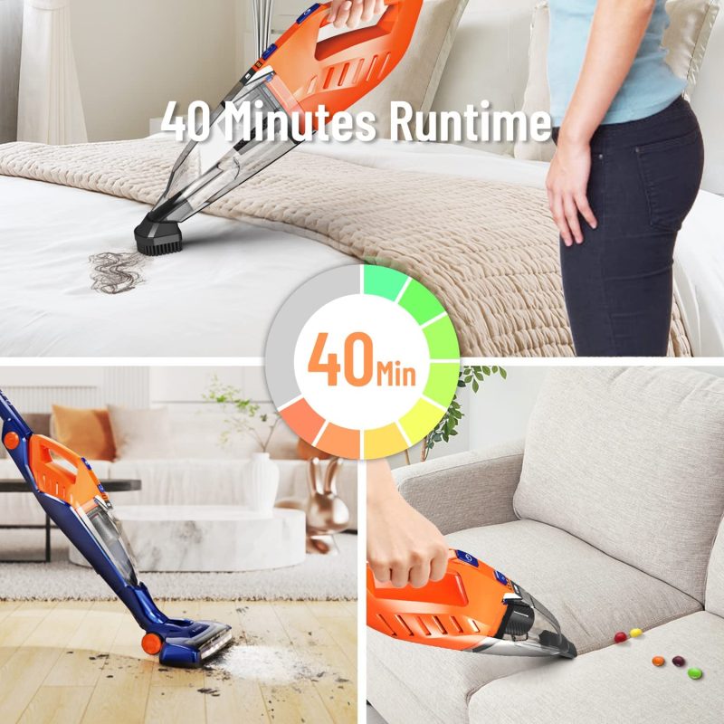 Cordless Vacuum, ORFELD Stick Vacuum Cleaner 4 in 1 Lightweight - 图片 3