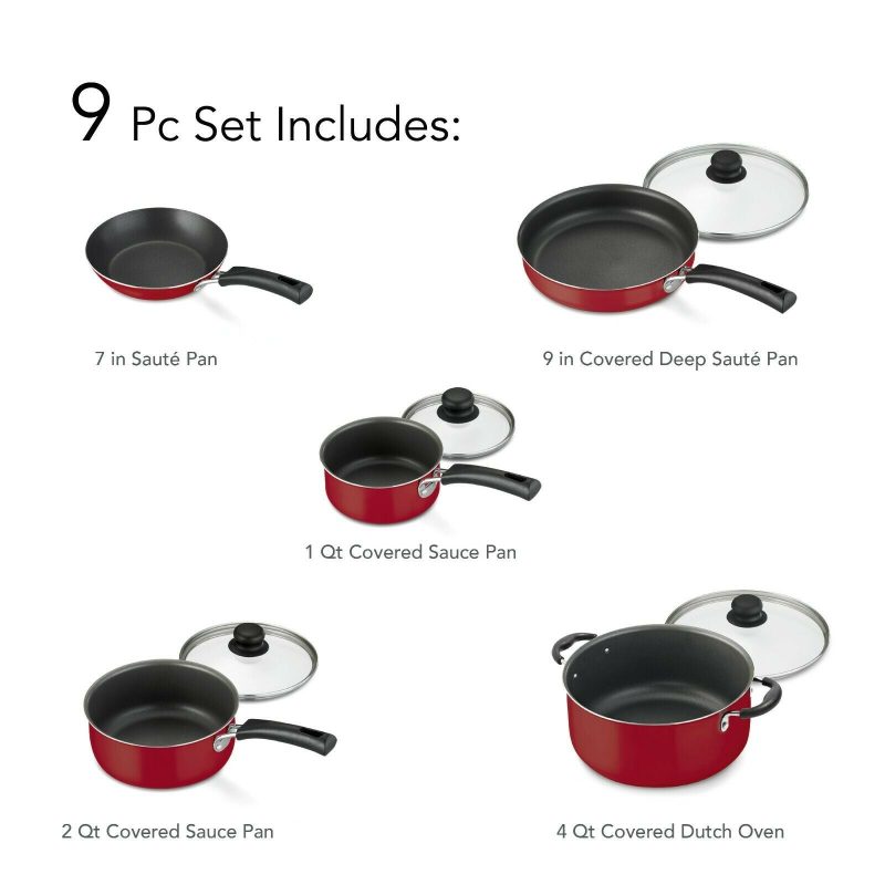 9 Piece Non Stick Cookware Set - Image 5