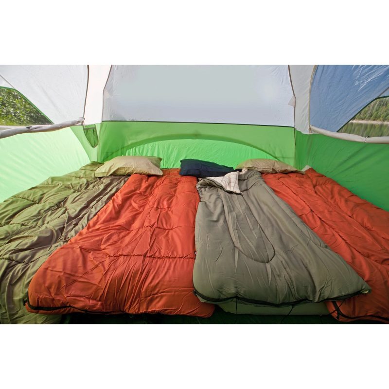 Coleman Evanston 6-Person Dome Tent with Screen Room, 2 Rooms, Green - 图片 4