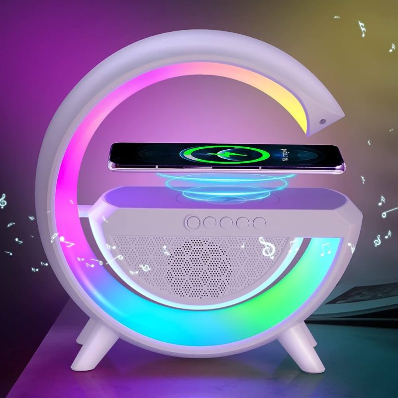 4-in-1 Smart Alarm Clock | Mood Light | Bluetooth Speaker | Wireless Charger - Image 2