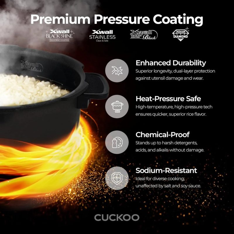 CUCKOO Non-stick Inner Pot Self-cleaning Heating Pressure Rice Cooker - Image 4