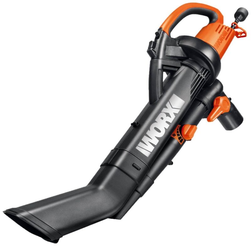 WORX WG505 Electric TriVac Blower/Mulcher/Vacuum, All-Metal System, 16:1 Mulch Ratio, 350 CFM, 75-210 MPH, Lightweight & Compact - Image 2