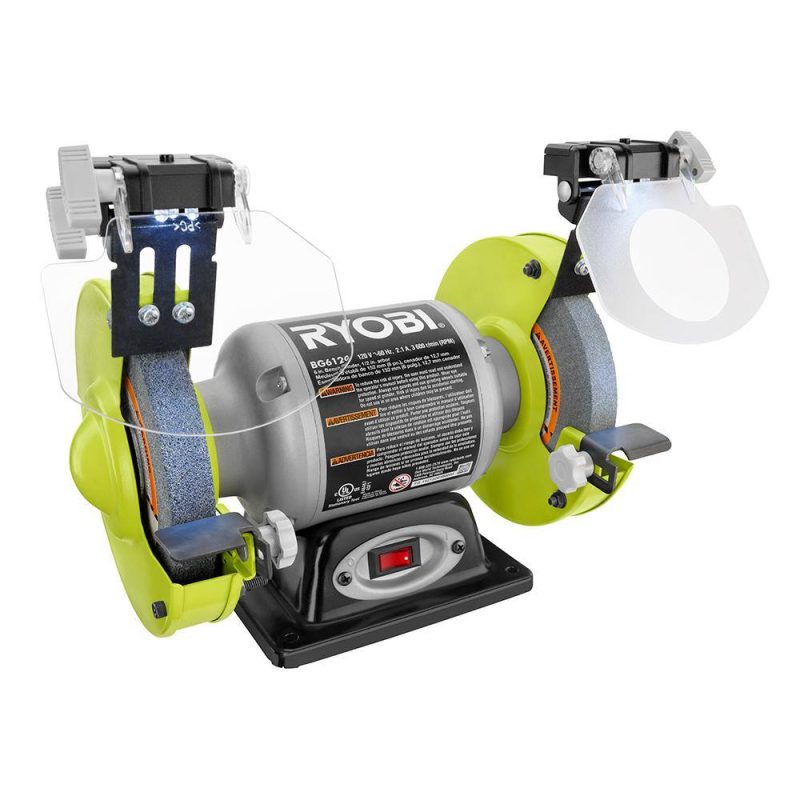 RYOBI 2.1 Amp 6?? Grinder with LED lights BG612G - Image 4