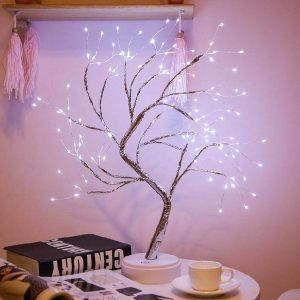 108 Light Copper Wire Touch Switch USB Charging LED Table Lamp