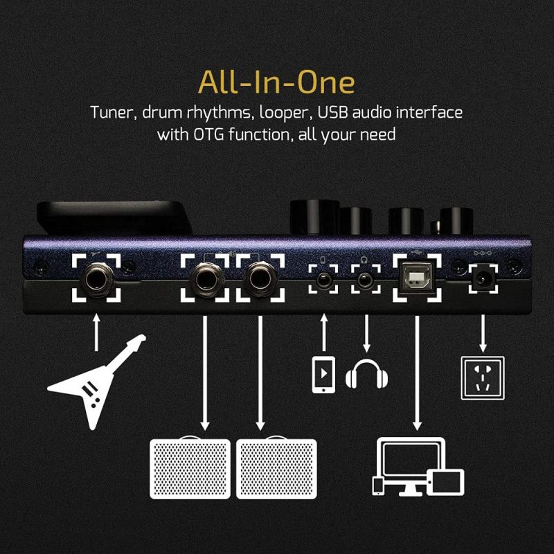 GP-200 Multi-Effects Guitar/Bass Pedal with Expression, FX Loop, MIDI, Amp Modeling, IR Cab Simulation, Stereo, USB Interface - Image 8