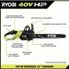 Ryobi RY40580 18′′ 40V HP Chainsaw Kit with Case Battery & Charger - Image 6