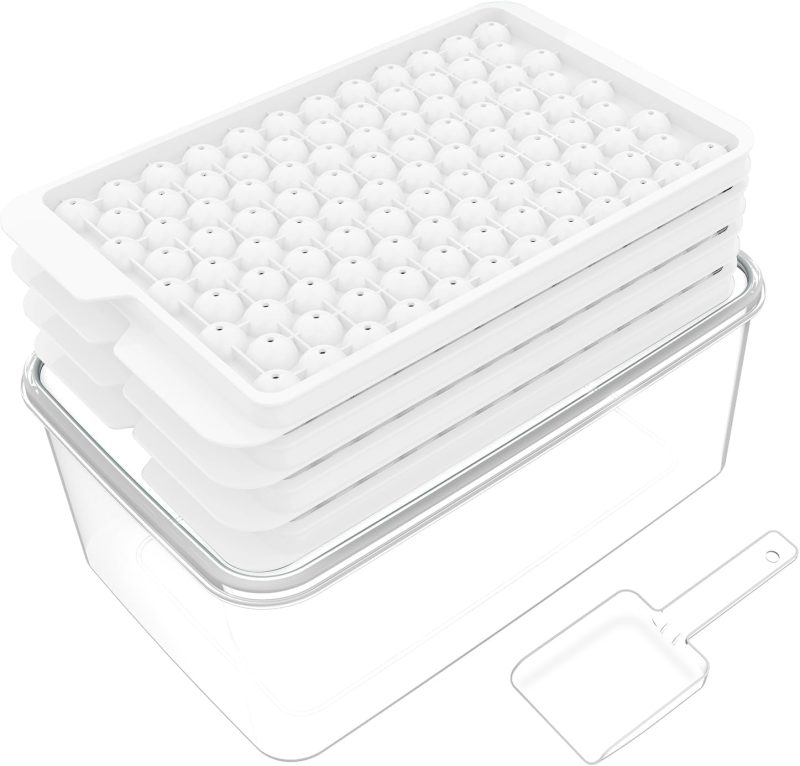 104 X 4pcs Mini Ice Cube Trays & Ice Bin & Ice Scoop - Image 15