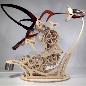 3D Wooden DIY Hummingbird Puzzle – Kinetic Model for Kids & Adults | Nature-Inspired Home Decor