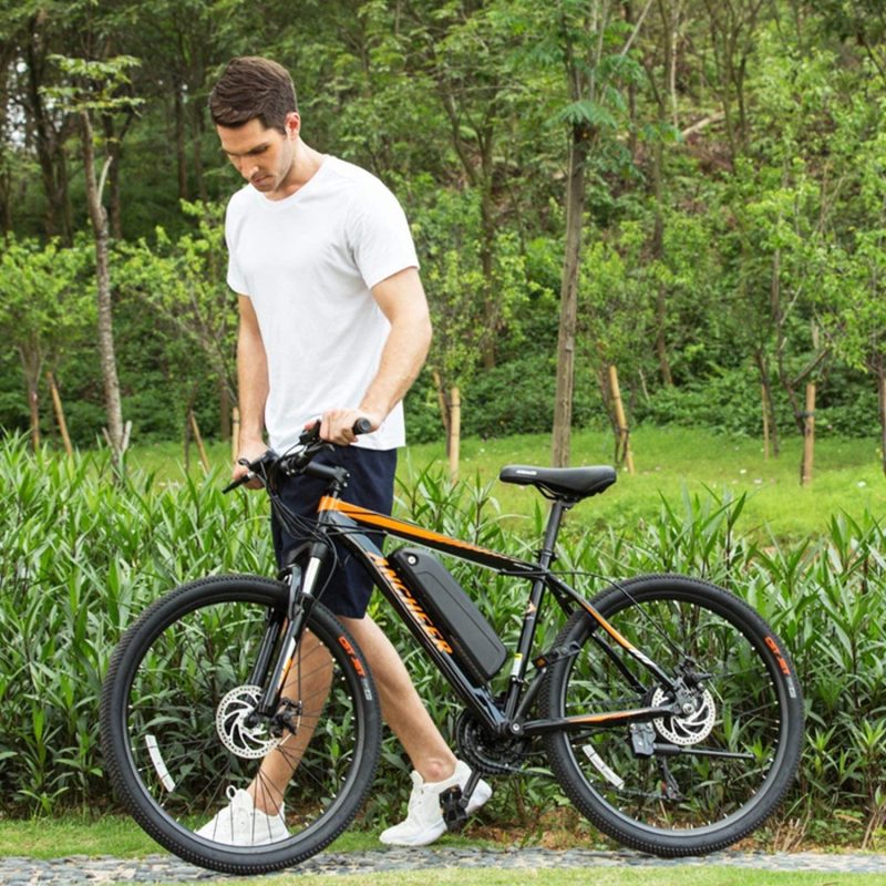 ANCHEER Electric Bike Electric Mountain Bike 350W Ebike 26” Electric Bicycle, 20MPH Adults Ebike with Removable 7.8/10.4Ah Battery, Professional 21 Speed Gears - Image 8