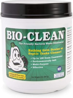 Bio-Clean Natural Drain Cleaner 2lb Canister – Enzyme-Based for Septic Tanks & Grease Traps, Eco-Friendly, 100 Treatments
