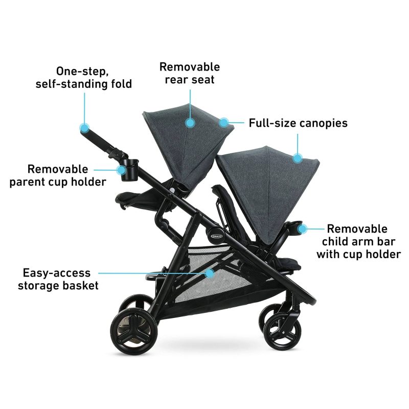 Graco - Ready2Grow 2.0 Double Stroller Rafa - MadeInUSA - Image 6