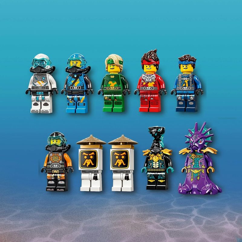 LEGO NINJAGO Hydro Bounty Building Set, 71756 Submarine Toy with Kai and Nya Minifigures, Ninja Toys, Gifts, Presents for Kids, Boys, Girls Age 9 Plus Years Old - Image 8