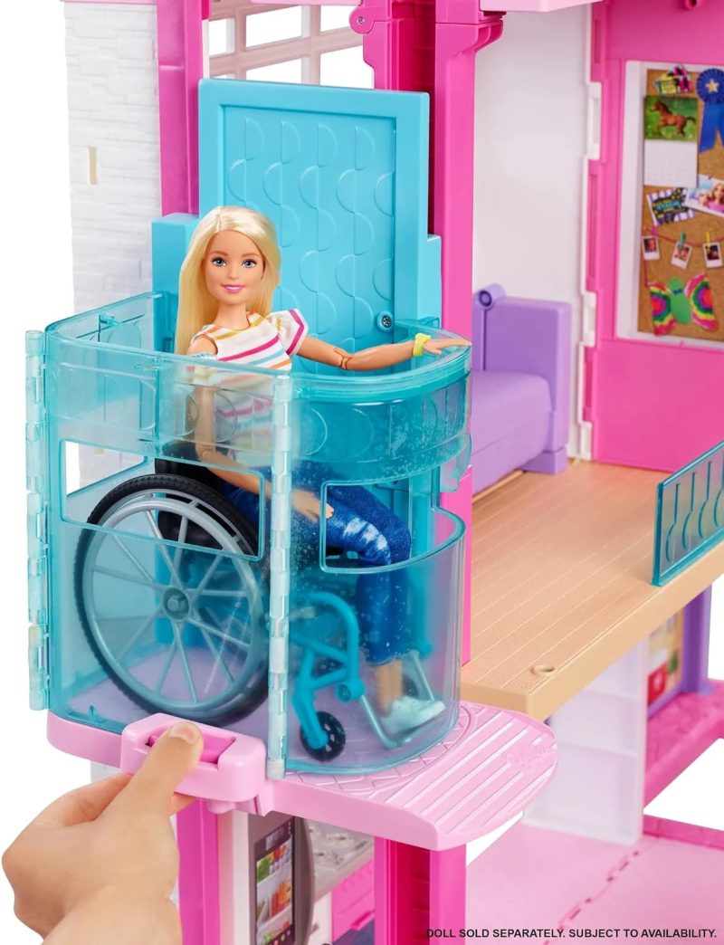 DreamHouse, Doll House Playset with 70+ Accessories Including Transforming Furniture, Elevator, Slide, Lights & Sounds - Image 8