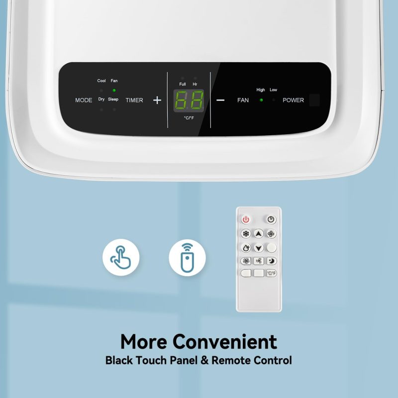 Portable Air Conditioner Cools up to 300 Sq.ft, 4-IN-1 Portable AC Unit with Cooling, Dehumidifier, Fan, 24H Timer (Window Venting Kit Included) - Image 27
