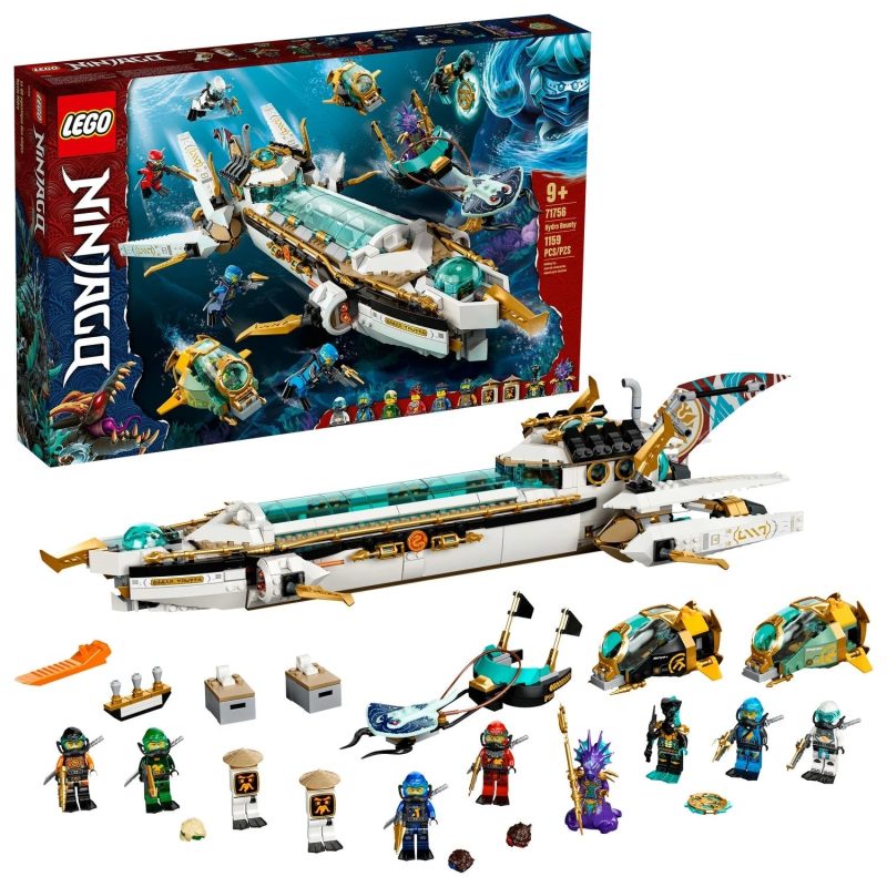 LEGO NINJAGO Hydro Bounty Building Set, 71756 Submarine Toy with Kai and Nya Minifigures, Ninja Toys, Gifts, Presents for Kids, Boys, Girls Age 9 Plus Years Old - Image 3