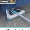 2024 Zippi Sweeper Max- Powerful and Lightweight Sweeper  Perfect for Carpet Hardwood and Tile  Triangular Design Allows for Sweeping in Corners  1000 mAh Rechargeable Battery - Image 6