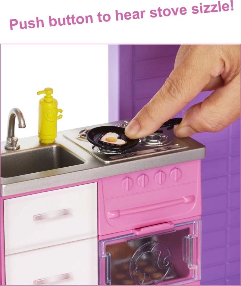 Barbie DreamHouse Dollhouse with 70+ Accessories, Working Elevator, Lights & Sounds - Image 3