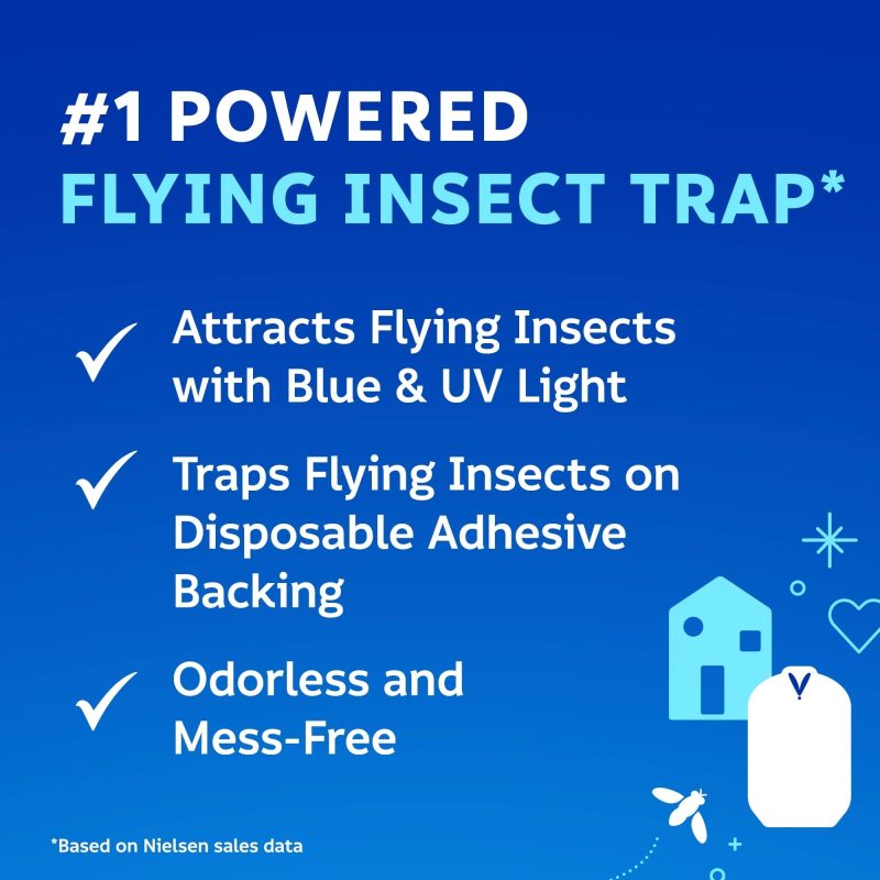 Zevo Flying Insect Trap, Indoor Fly Trap - 2 Devices + 2 Refills (Value Pack) - Image 4