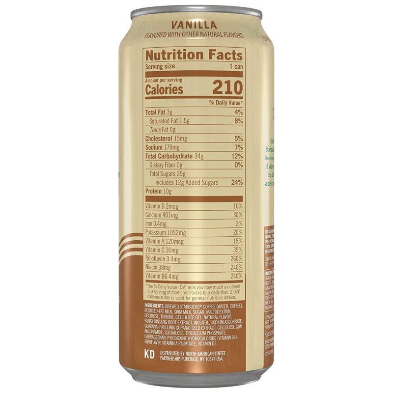 Starbucks Doubleshot Vanilla Espresso Energy Drink 15oz, 12-Pack Cans - Image 5