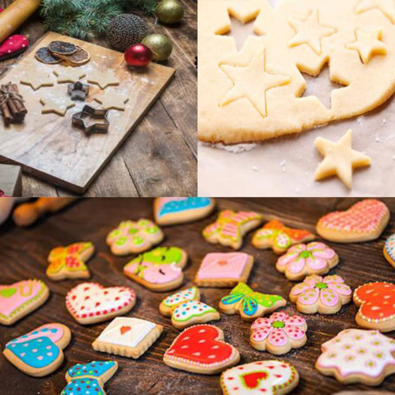 24 Pcs Stainless Steel Cookie Cutters Set- Geometric Assorted Size - Image 3