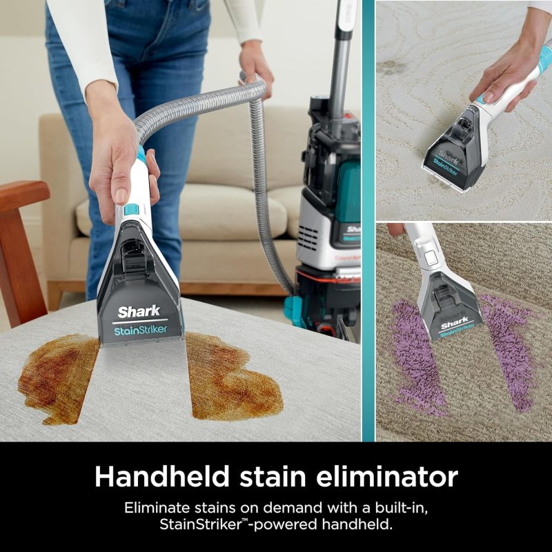 Shark CarpetXpert EX201 Carpet Cleaner, Cyan  C Deep Cleaning with StainStriker, Perfect for Pets, Includes Spot & Stain Remover Tools - Image 5