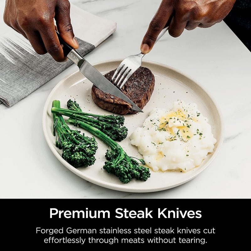 Ninja K32017 Foodi NeverDull 17 Piece Premium Knife System Block Set with Built-in Sharpener, Stainless Steel/Black - Image 5