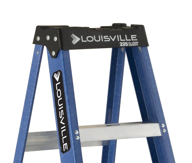 Louisville Ladder 6 ' Fiberglass Step, 10' Reach, 225-lb, Load Capacity, W-3217-06 - Image 3