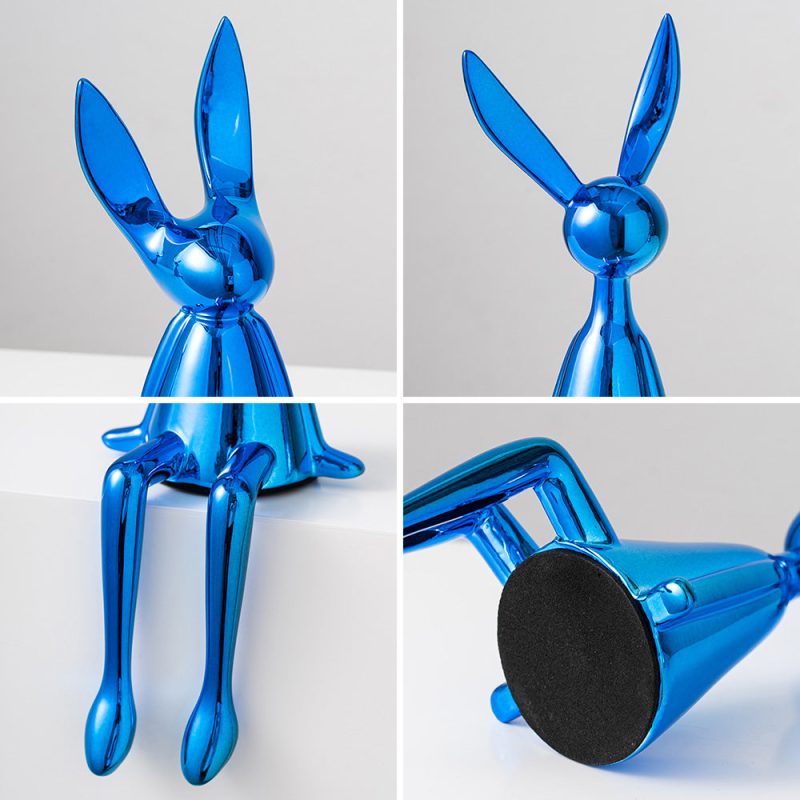 Abstract Bookshelf Rabbit Decor - Image 9