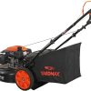 YARDMAX 22 in. 201cc Select PACE 6 Speed CVT High Wheel RWD 3-in-1 Gas Walk Behind Self Propelled Lawn Mower, Black - Image 7