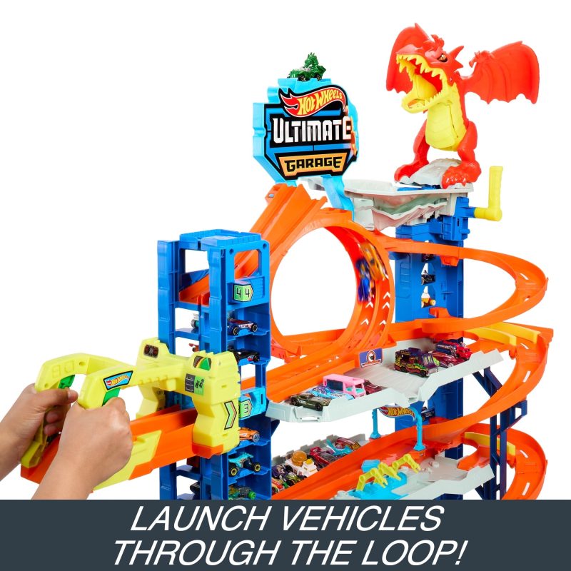 Hot Wheels City Ultimate Garage Playset with 2 Die-Cast Cars, Storage for 50+ Cars Child Age 4-8 - 图片 5