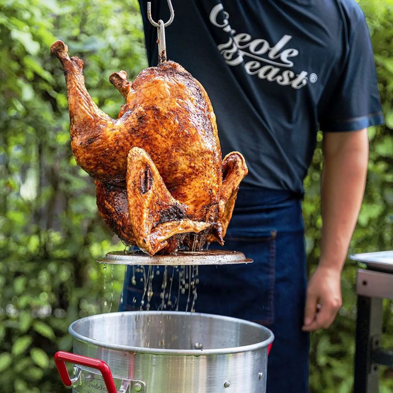 CreoleFeast TFS3010 Propane 30 Qt. Turkey and 10 Qt. Fish Fryer Boiler Steamer Set - Image 3