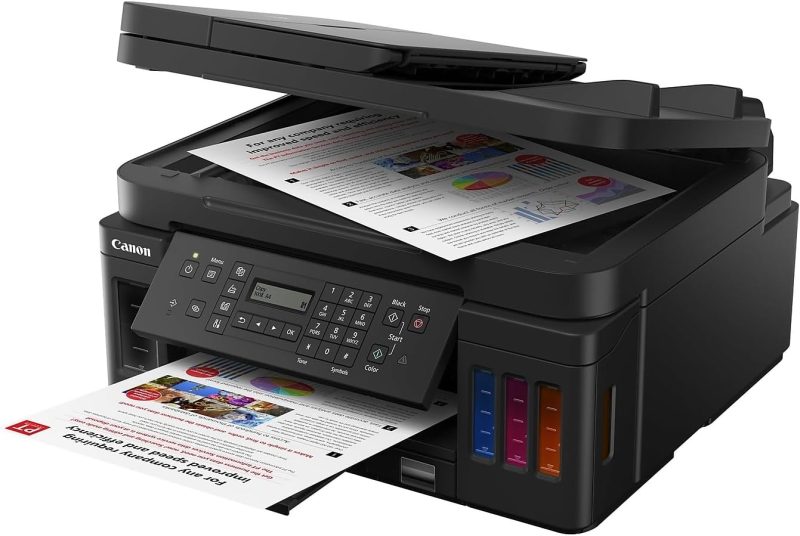 All-in-one Printer Home Office | Wireless Super Tank Printer | Copier | Scan, | Fax and ADF with Mobile Printing, Black, Works with Alexa - Image 2