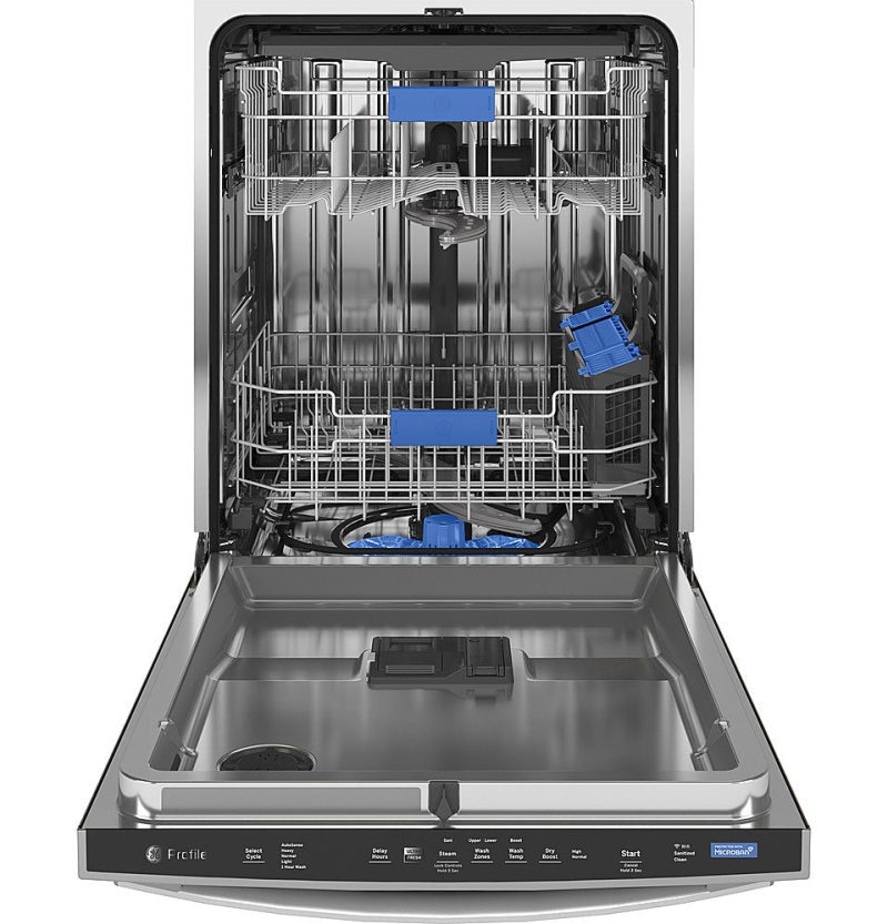 GE Profile – Top Control Smart Built-In Stainless Steel Tub Dishwasher with 3rd Rack and Microban, 42dBA – Stainless steel - Image 2