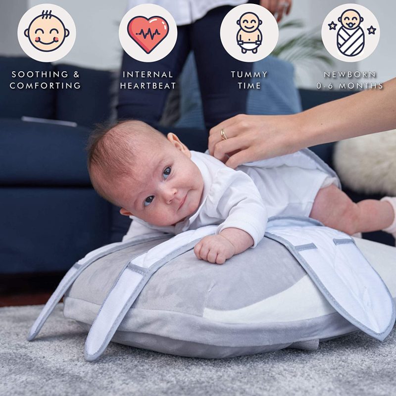 Babocush Newborn Comfort Cushion with Gentle Vibration and Heartbeat Sound, Helps Prevent Colic, Relieves Gas and Reflux, Provides Essential Tummy Time - Image 3